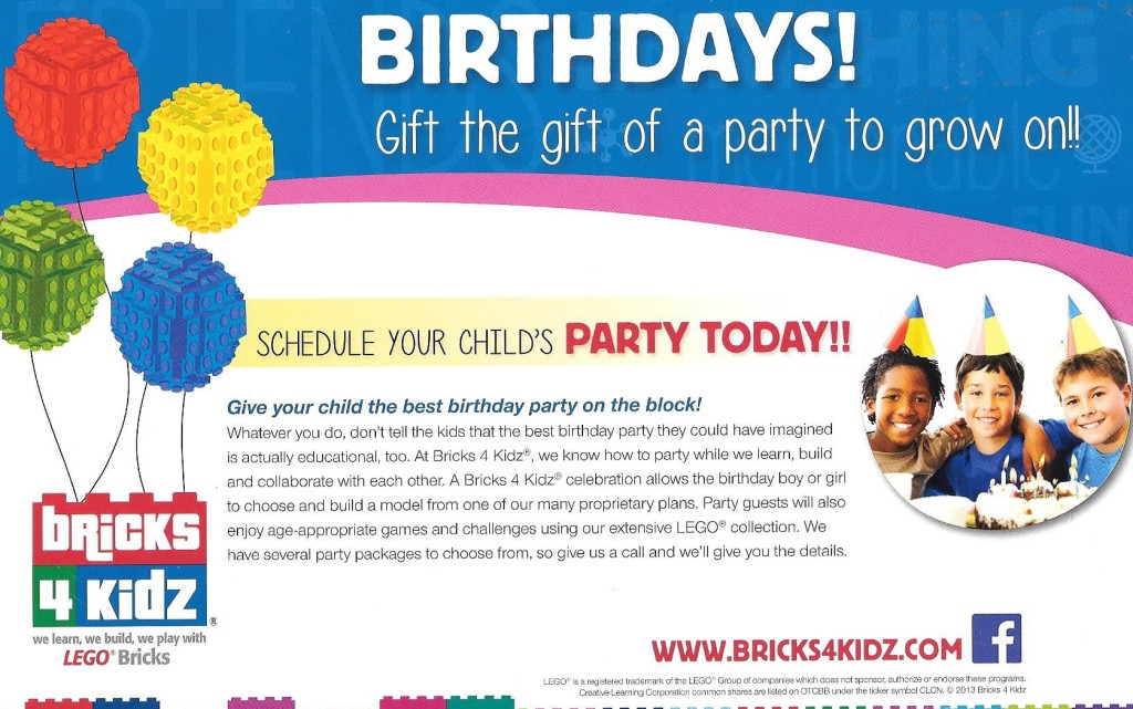 Bricks 4 Kids Birthdays