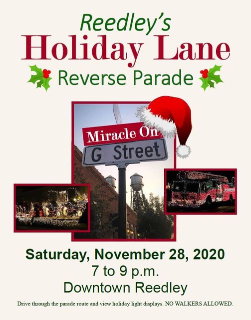 Reedley’s Holiday Lane Reverse Parade